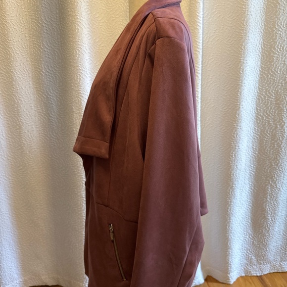Torrid Faux Suede Waterfall Jacket - Picture 2 of 5
